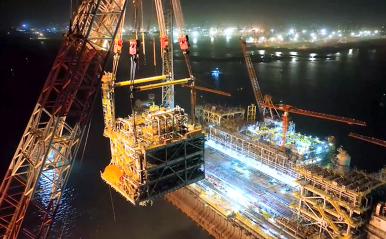 吊裝2500噸模塊整組專(zhuān)用吊具